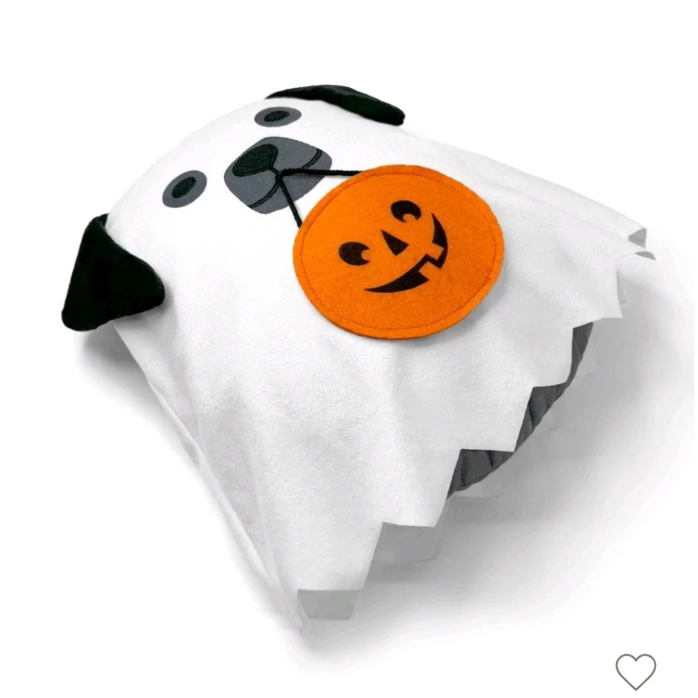 Target Bullseye Playground Dog Ghost Halloween Pillow White NEW 2024
